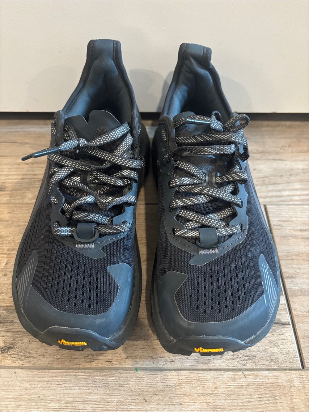 Altra Olympus 5 Woman’s Vibram Men's Black Athletic Shoes with Gray Accents